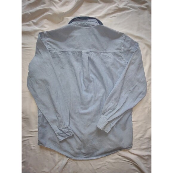 5/$25 Sz S Teacher Shirt Jacket Denim Patchwork Cotton ABCs Apple Books Plaid - Picture 2 of 7